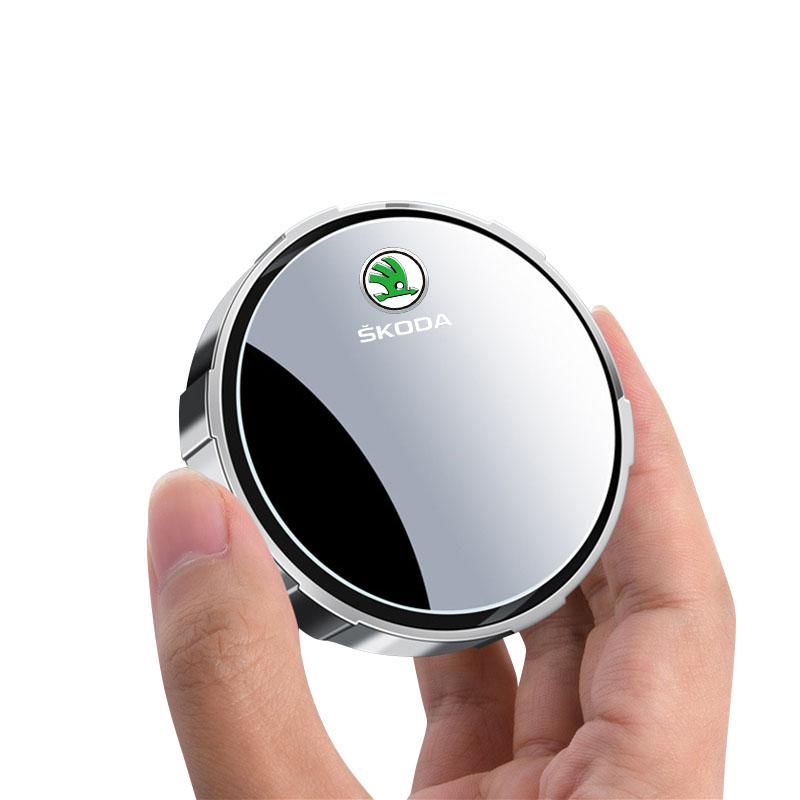 2Pcs Adjustable 360 Degree Car Blind Spot Rear View Mirror Angle For Skoda Octavia MK2 MK3 2 3 A7 Fabia Karoq Kodiaq Superb Rapid Kamiq