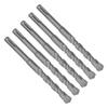 5 Pcs Rotary Hammer Drill Bit 160mm Length 2 Flute Self Centering Carbide Tip Impact Drill Bits for