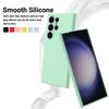 For Samsung Galaxy S24 Ultra Case Shockproof Liquid Silicone Smartphone Cover with Strap