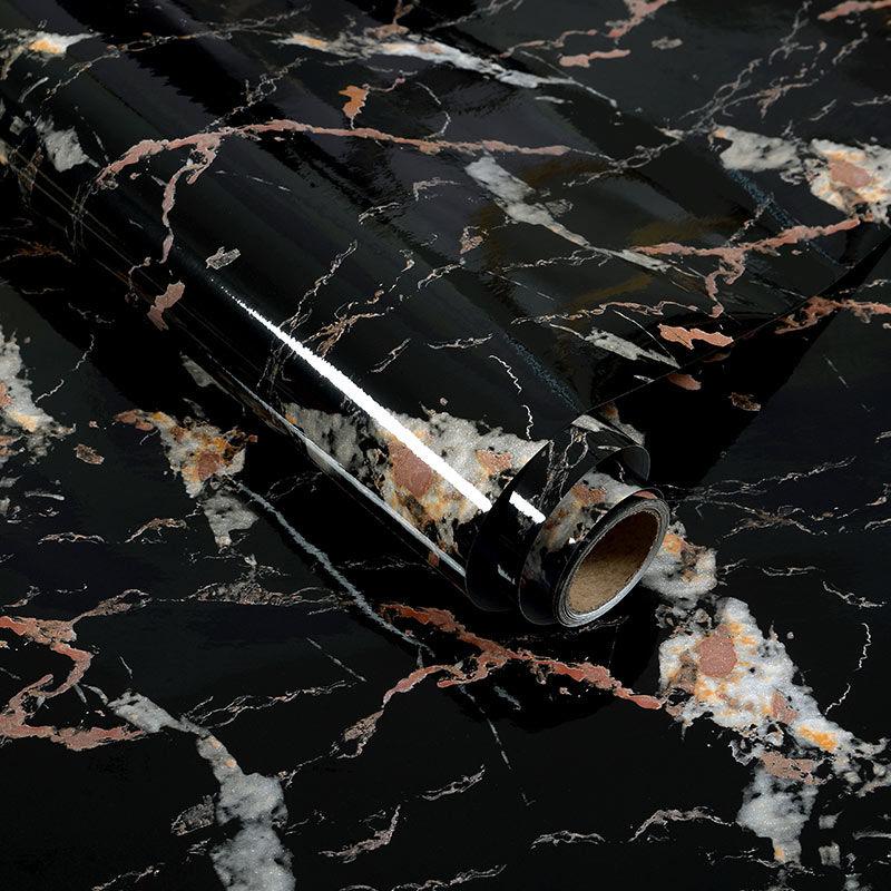 Modern Kitchen Marble Contact Paper Vinyl Wall Sticker Marble Cabinet Countertop Stickers Self Adhesive Waterproof PVC Wallpaper