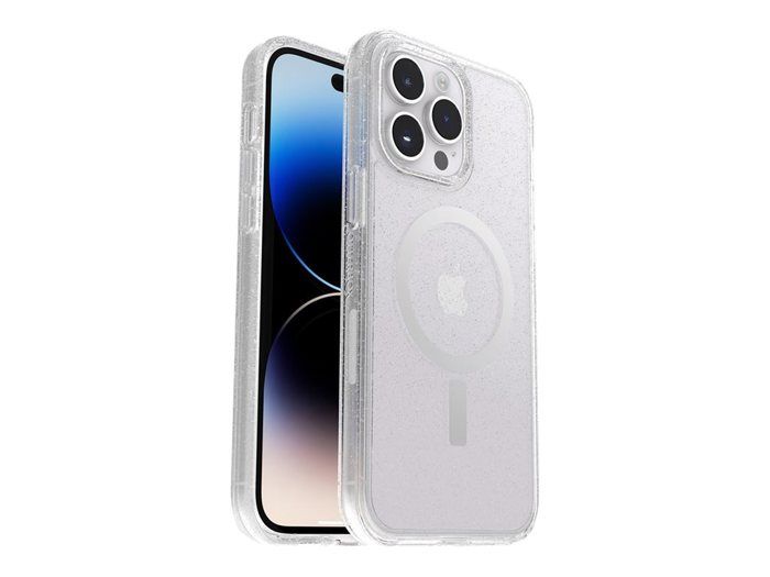 Otterbox symmetry+ transparente coque pour iphone 14 pro max pour magsafe, antichoc, anti-chute, fine, supporte 3 x plus de chutes q