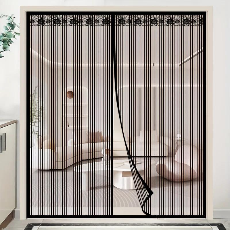 Summe Anti Mosquito Door Curtain Summer Mosquito Net Mosquito Proof Magnetic Door Curtain for Living Room Bedroom Kitchen