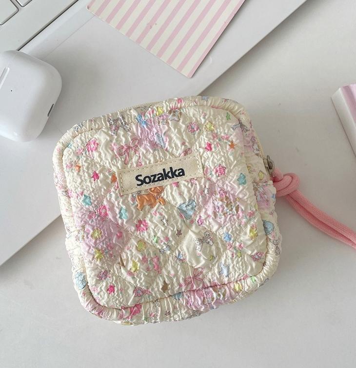 Cute Sanitary Napkins Menstruation Towel Storage Bag Portable Cartoon Cute Mini Student Tampon Monthly Bag Storage Bag Case