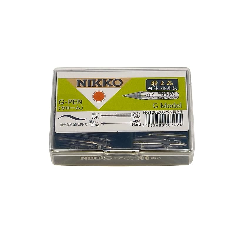 Tachikawa Pin Manufacturing Перо Nikko G, Премиальное качество, Упаковка 100 шт., NG100EX