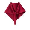 100% Pure Cashmere Women's Knit Triangle Scarf - Neck Warmer & Protector for Autumn/Winter