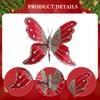 Butterfly Clip Christmas Ornament Centerpiece,Indoor Xmas Tree Decor Artificial Butterfly for Office Party Home Bedroom Crafts