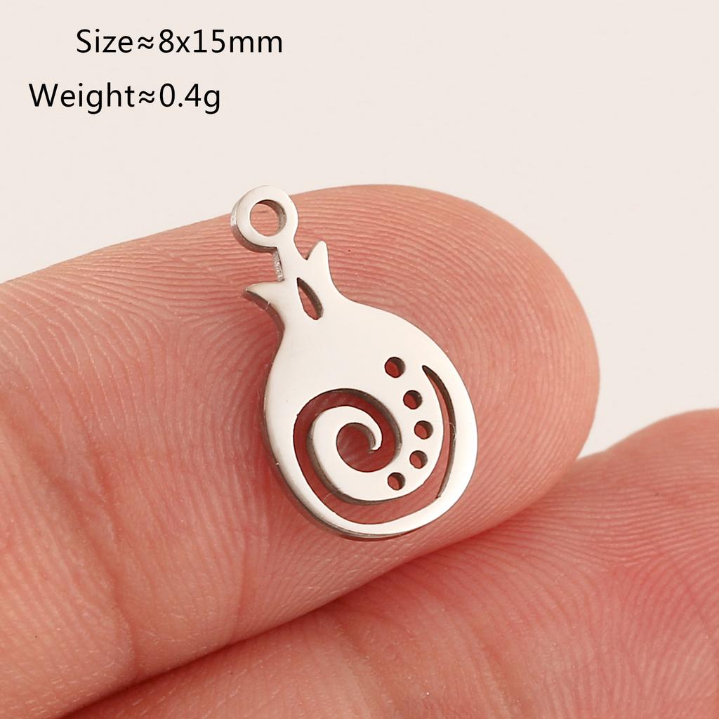 5Pcs Strawberry/Cherry/Pineapple/Watermelon Charms Stainless Steel Fruits Pendants DIY Bracelets Necklace Making Jewelry Making