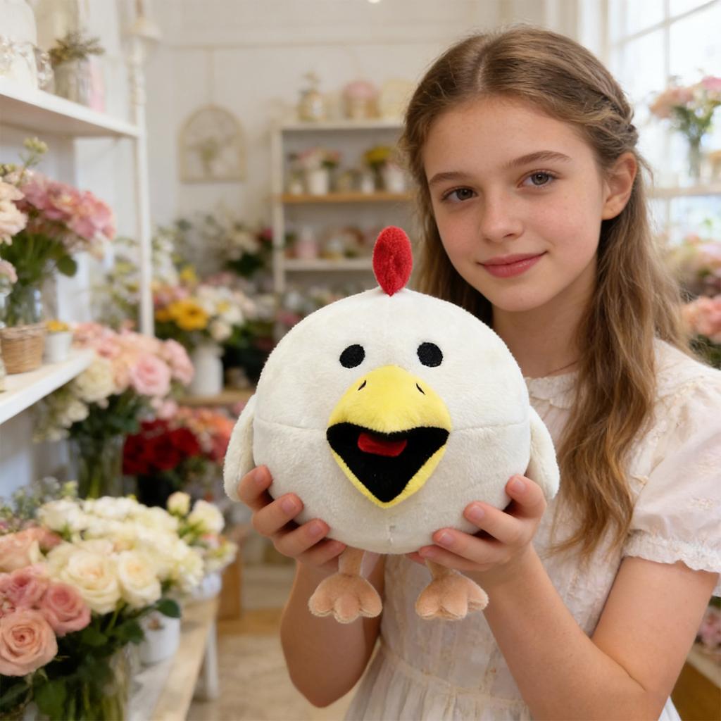 Маленька літаюча курка, що бігає, м'яка іграшка-лялька