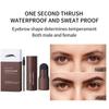 10 Arten Wiederverwendbare Augenbrauen-Schablonen Brauenstempel Formgebungs-Kit Augenbrauenstempel Formgebendes Make-up-Set Ein Schritt