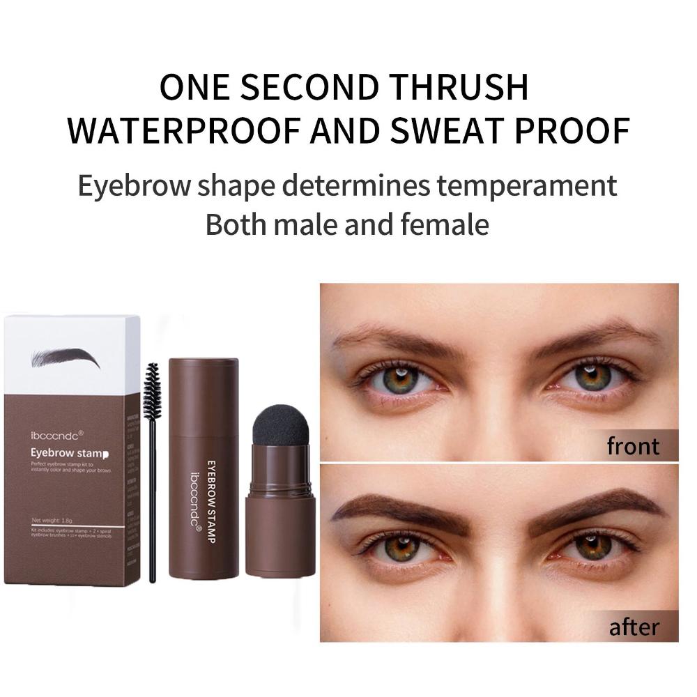 10 Arten Wiederverwendbare Augenbrauen-Schablonen Brauenstempel Formgebungs-Kit Augenbrauenstempel Formgebendes Make-up-Set Ein Schritt
