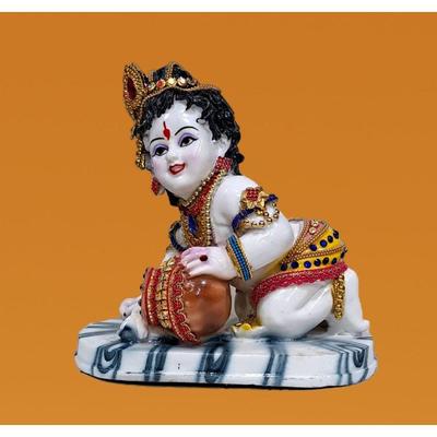 Baby Krishna Bal Kishan Bal Gopal Maakhan Chor Makhan Chor Murti Idol Statue Sculpture