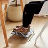 Non-Slip Base Ergonomic Footrest Stool Tilting Function Adjustable Pedal Stool  Under Desk Use