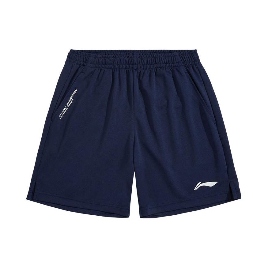Li Ning Badminton Collection Sports Shorts Unisex Dark Ship Blue AAPU133-4