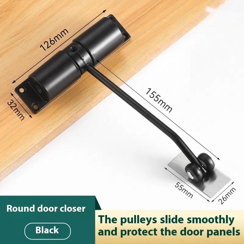 Durable Furniture Door Hardware Automatic Spring Door Closer Adjustable Door Closing Device Security Lock