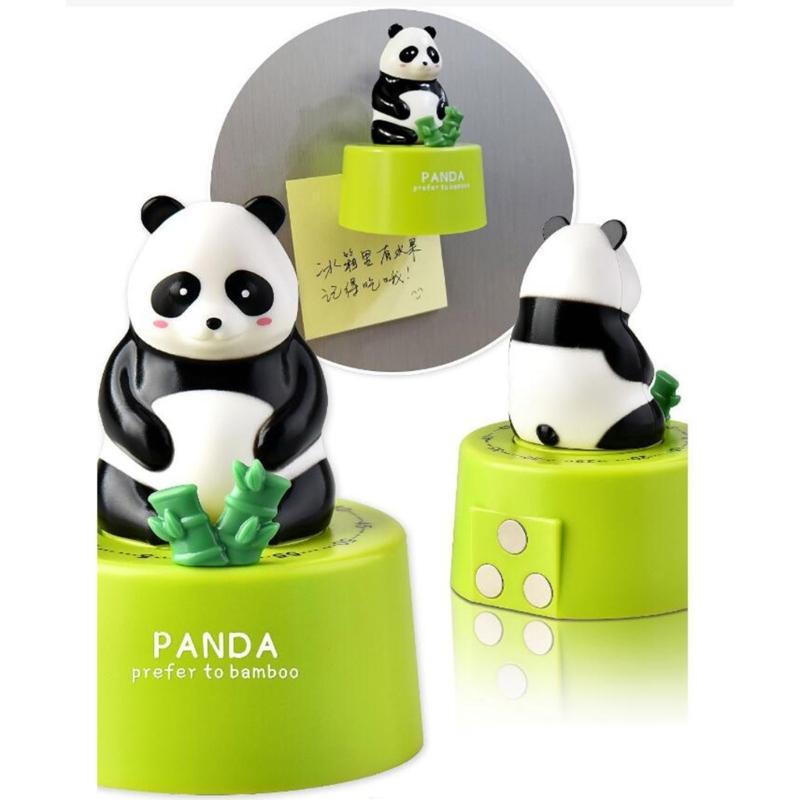 Household Kitchen Timer Cute Panda Cooking Baking Timers Mechanical Countdown Alarm Clock Time Management Tool Kitchen