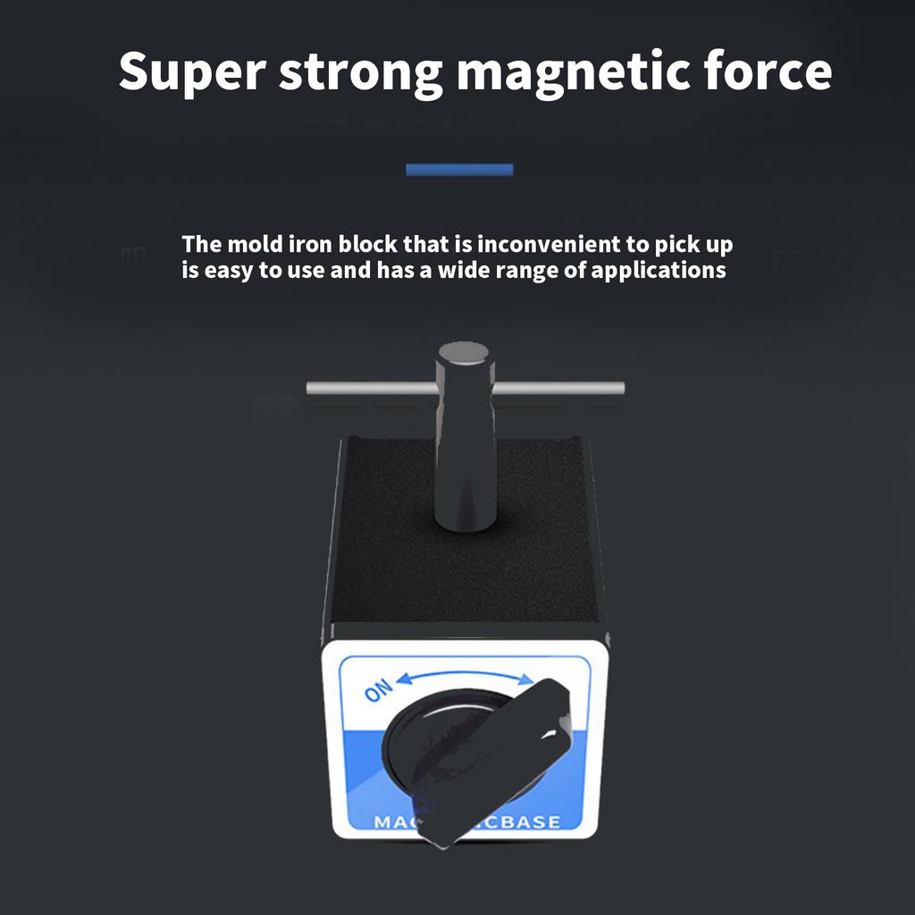 Versatile Magnetic Table Base with V Type Power Magnet Seat Adjustable Magnetic Table Base for Dial Indicator Stand