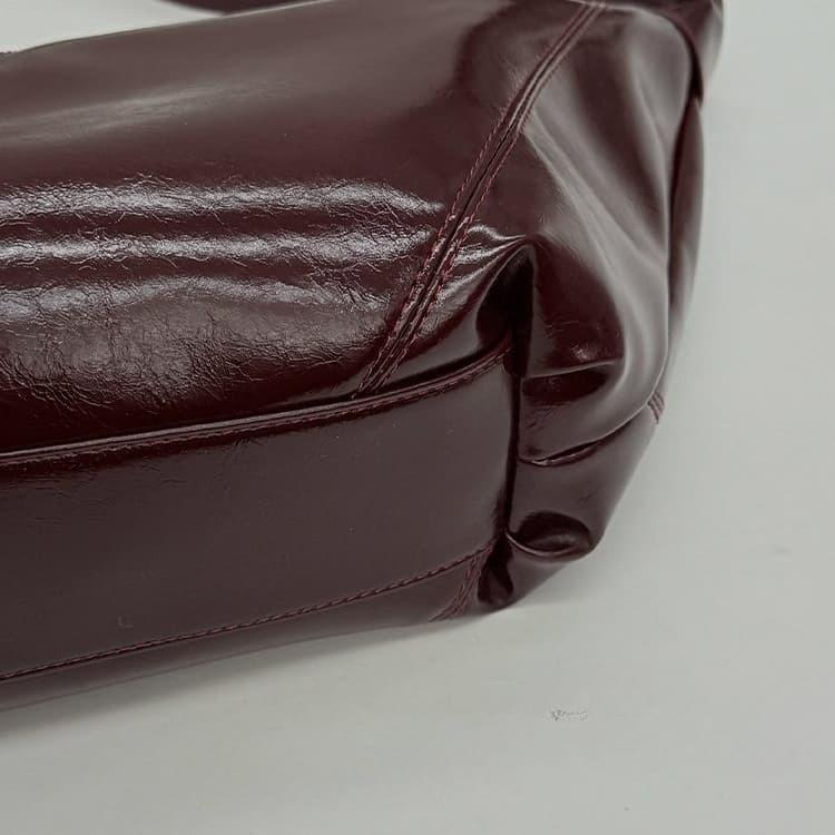 Oil wax leather soft tote bag women's shoulder bag