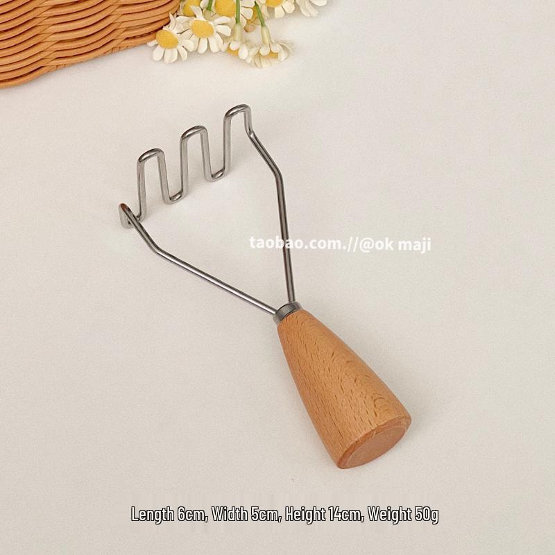 Stainless Steel Vintage Style Mud Presser - Baby Food & Potato Masher