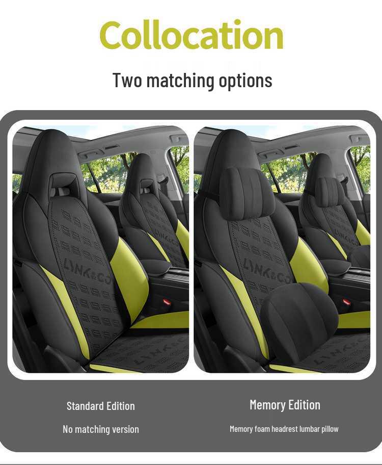 Suede All-Season Semi-Enclosed Saddle Seat Cushion for Lynk & Co 06