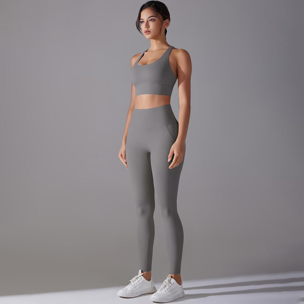 Strap Top, Beautiful Back, High Waist, Lifted Buttocks, No Need To Wear Underwear, No Awkward Lines, Sports Pants, Running, Fitness, Yoga Suit