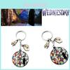 Wednesday Addams Keychain- Alloy Pendant- Enid Sinclair Figure- Fan Kid Gift