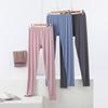 Modal Damen Herbst High-Waist Hose, Dünn, Enganliegend, Große Größen, Mit Faden, Gefüttert für Wärme - Basisschicht Hose.