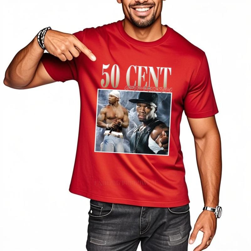 Men TShirt VINTAGE 50 CENT TSHIRT Women Tshirt Cotton Tshirt Men Summer Fashion tshirt Euro Size Summer Tshirt Trendy Tee S