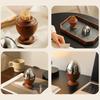 Stainless Steel Wooden Toothpick Holder Dustproof Toothpick Dispenser Box Home Office Restaurant Desktop Toothpick Organizer Container