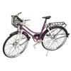 Ornamente Mini Bicicletă Mov Material Aliaj Stil Antich Model Bicicletă Jucărie Pentru Colecție Acasă Birou