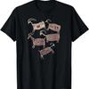 Petroglyphs. Rock Art. Five Patterned Bighorn Ram Sheep