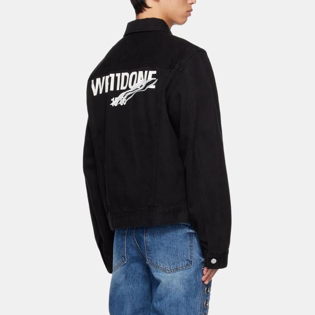 WE11DONE FW22 Denim Jacket Unisex Black WD-DJ3-22-318-U-BK