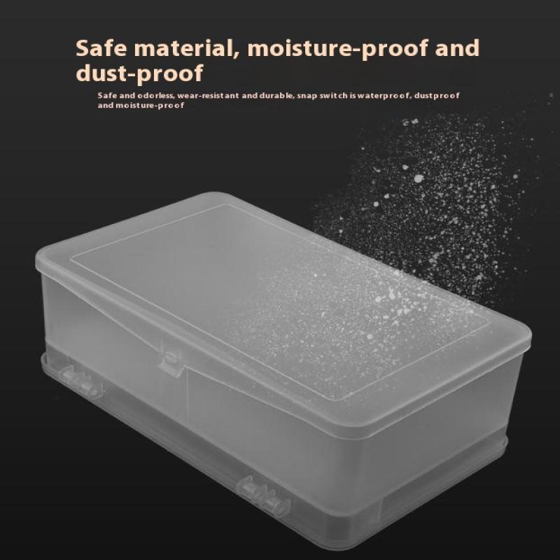 Pinzeta Kleštičky Tužky Leštící Blok na Nehty Pilníky Plastová Nádoba Obdélník Nástroj na Nehtové Umění Prázdná Úložná Krabička Úložný Box s Přihrádkami