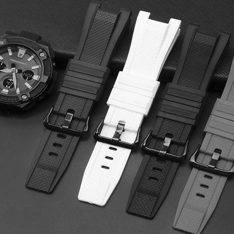 Silikonkautschuk Armband für Casio GST210 GST-W110/S130/B100/S100G/S110/410 Uhrenarmband Hohe Qualität Uhrenarmband Armbänder für Armbanduhren