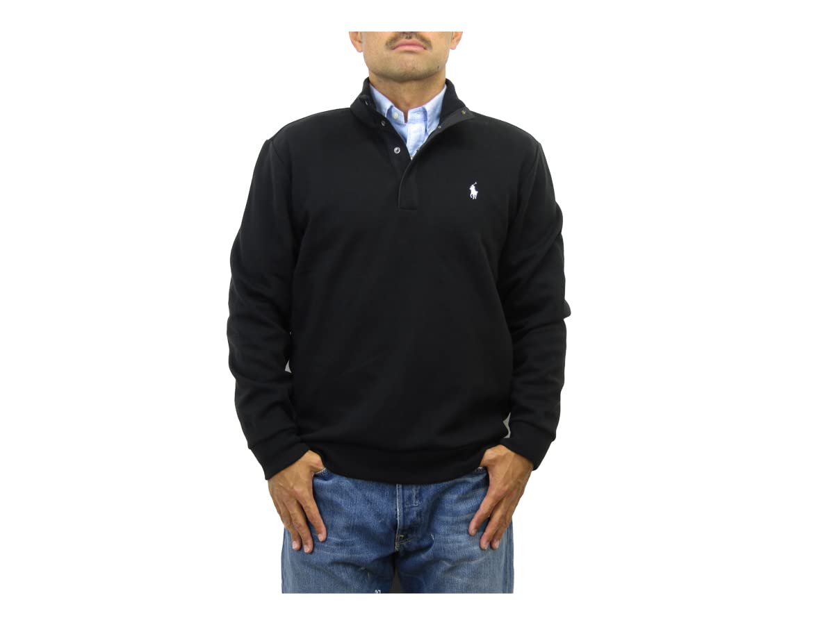 

Мужской пуловер с половинной застежкой на пуговицы Polo Ralph Lauren, черный (0102870, Размер S) чёрный