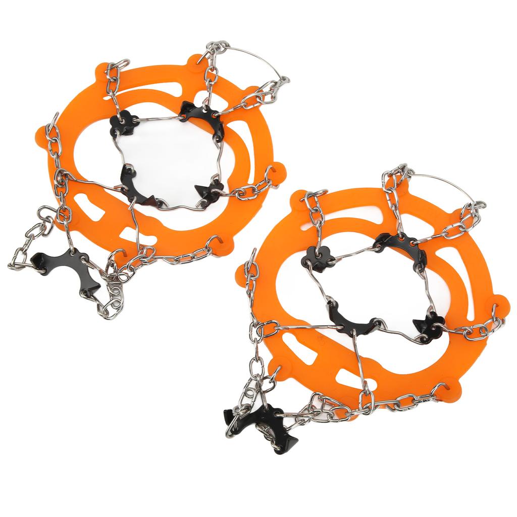 2 szt. Raki lodowe antypoślizgowe nakładki na buty raki śnieżne z 8 kolcami do wędrówek pieszych