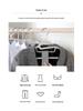 Non-slip, no-mark, reinforced plastic clothes hanger with no shoulder bumps for home use and air drying.