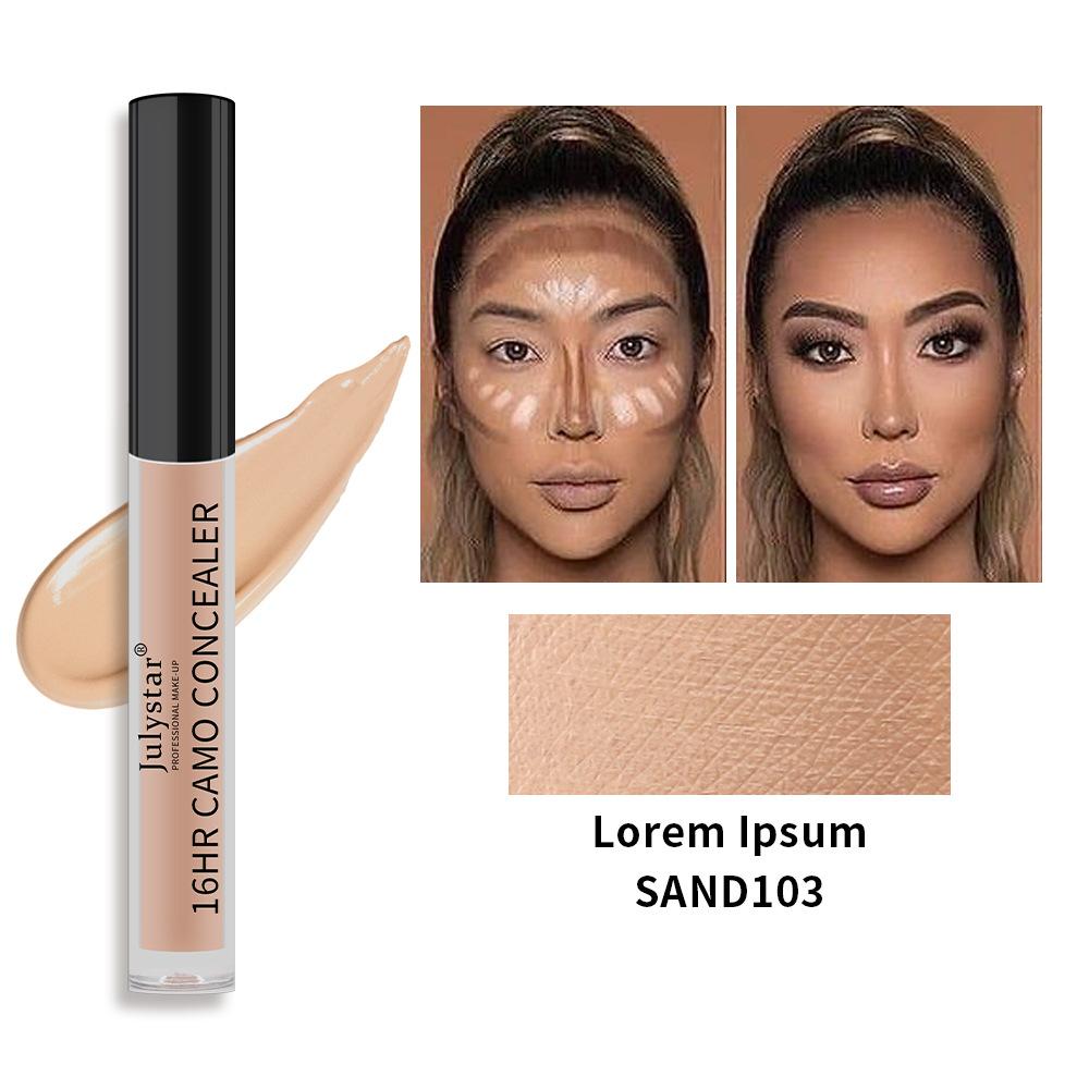 Julystar Waterproof and Sweat-proof Concealer Lasting Concealer Acne Mark Concealer Concealer To Cover Dark Circles
