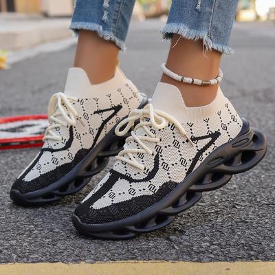 2024 Nuove Scarpe da Donna di Lusso Firmate con Zeppa, Sportive in Rete Traspirante di Tendenza, Sneaker Casual Basse, Eleganti e alla Moda da Donna