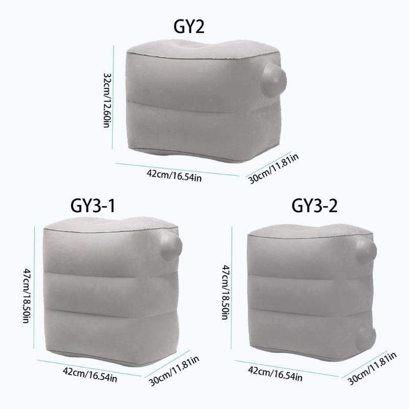 Push-up Inflatable Foot Rest Pillow Foot Rest Recliner Cushion for Muscle Soreness Relief in Travel or Office