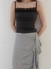 Asula Pale Lace Sleeveless (Charcoal)