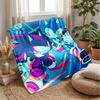 Sonic Printed Flannel Blanket Skin Friendly Warm Decorative Throw for Indoor Couch Bed Daily Use