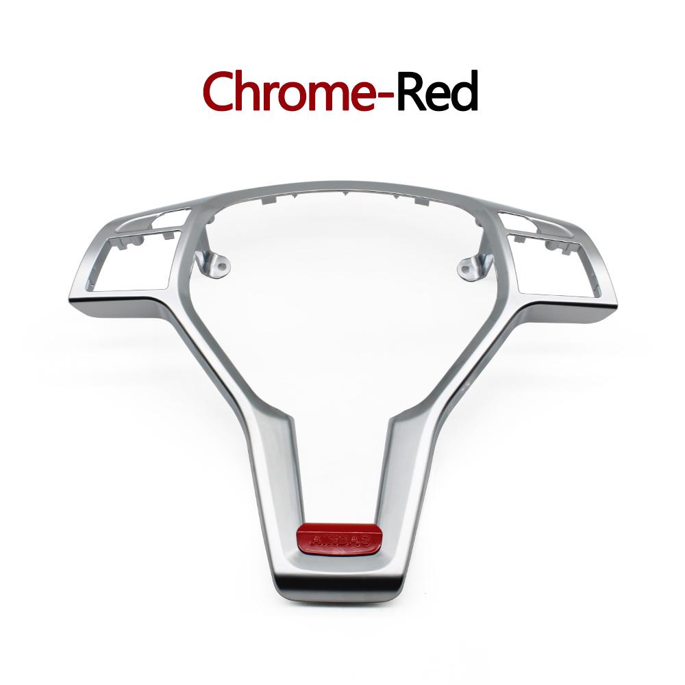 Car Steering Wheel Chrome Trim Cover For Mercedes Benz AMG C E GLK GLA CLA Class W176 W204 W212 W156 W218 A09946400139107
