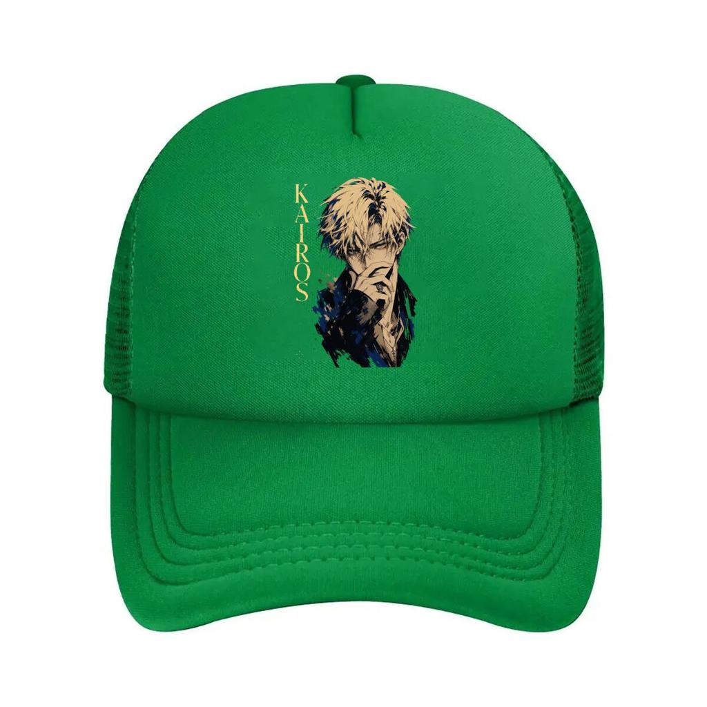 Melancholic Anime Portrait With Vert Mesh Baseball Cap For Womens Unisex FeUnisex Beach Dad Hat Hip Hop