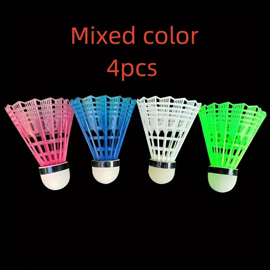 

4 шт. Светящийся костюм для бадминтона, Товары для фитнеса и занятий спортом на открытом воздухе в ночное время, Любимый детский бадминтон, Спортивные подарки на праздник