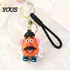 Durable Keychain Pendant, Cartoon Anime Character Charm Key Chain, Waterproof Scratch-Resistant Versatile Holder with Lanyard, for School Bags