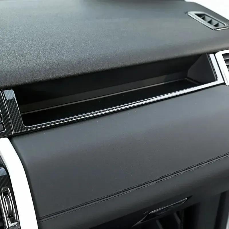 For Land Rover Discovery Sport 2015- ABS Silver Car Central Dashboard Co-pilot U-shape Frame Cover Decorate Car Accessories