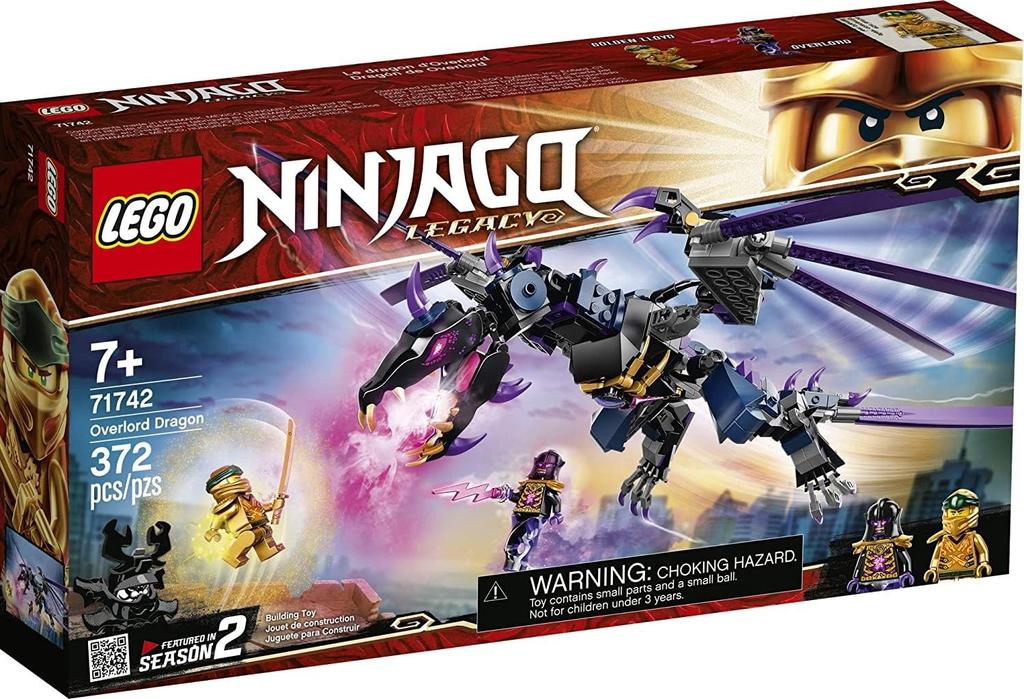 LEGO Ninjago Overdragon 71742 Toy Building Blocks Gift Ninja Dragon Boys Ages 7+