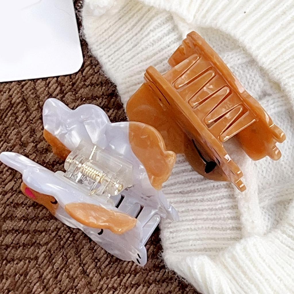 Hair Claw Clip Kitten Theme Hair Claw Clamp Lovely Valentine's Day Hair Holder Barrettes Strong Hold Hairpin for Girls