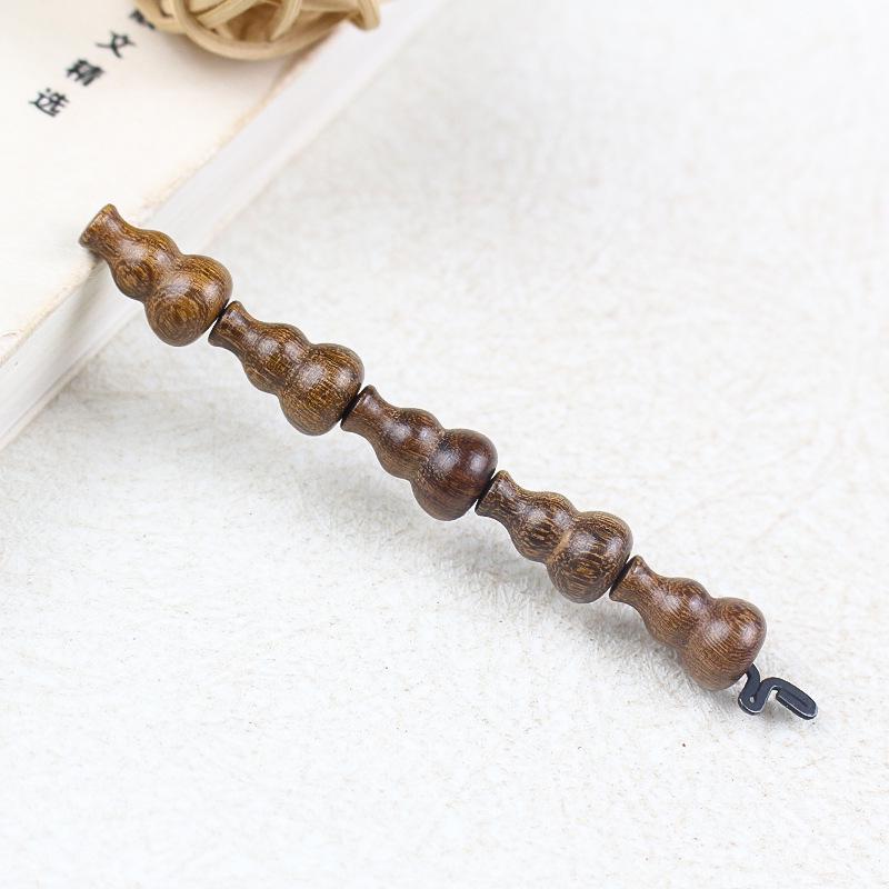 Golden Sandalwood Small Gourd Buddhist Beads 10x15MM - Wenwan DIY Accessories Pendant Disciple Beads Jewelry.