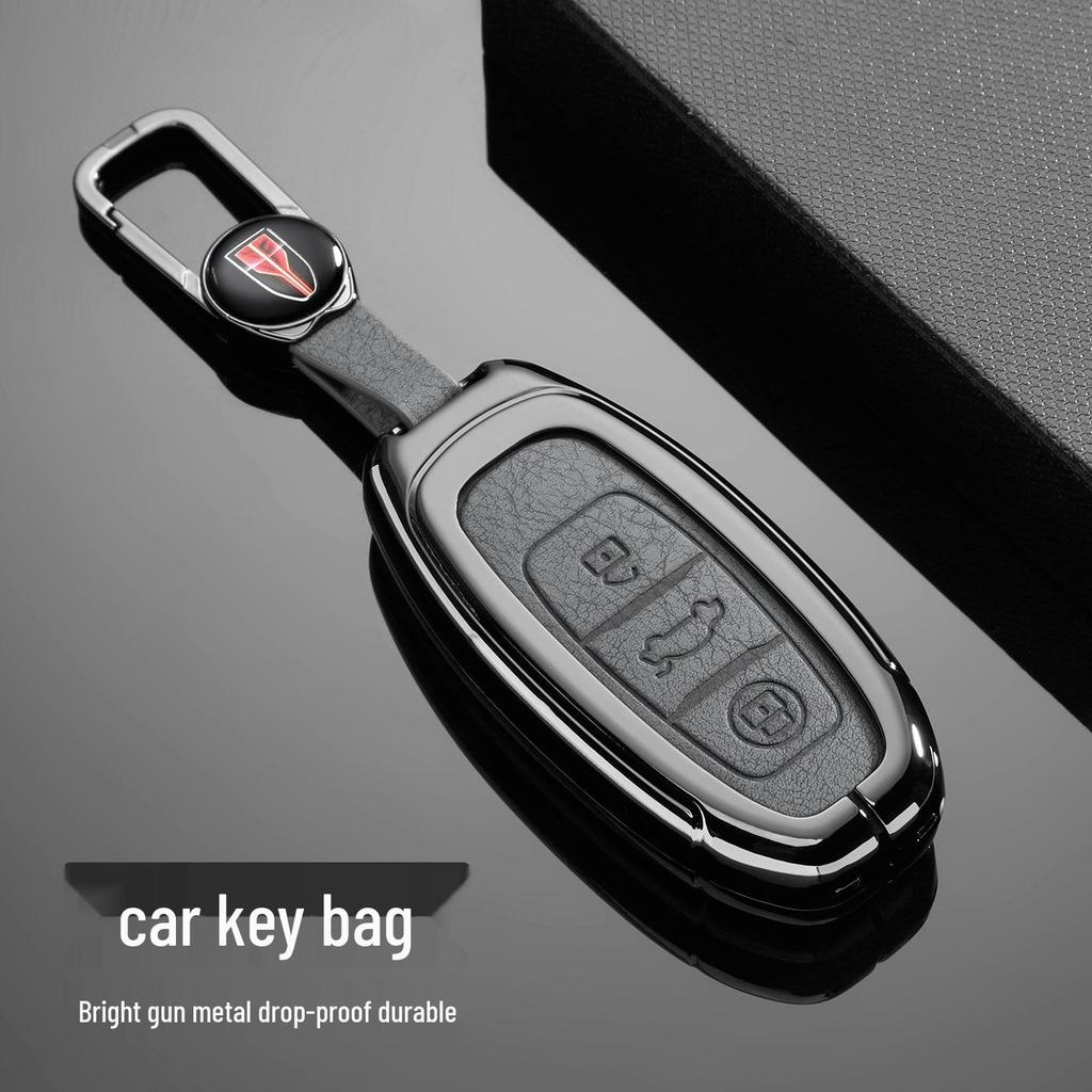 Luxury Metal Key Case for FAW Hongqi H7/Ehs3 - Unisex High-End Car Accessory with Buckle